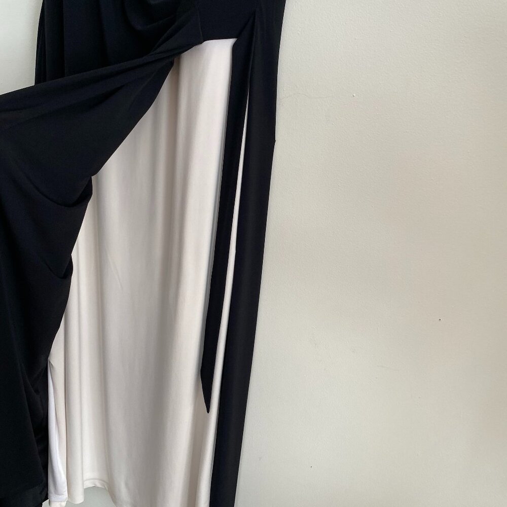 Lauren Ralph Lauren Black & White Sleeveless Dress S 10 - Picture 4 of 15
